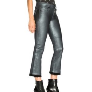 💥2026 SALE 💥💥NWOT RtA Authentic Lamb Leather Metallic Cropped Pants Jeans sz 26